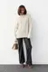 В'язаний светр з косами oversize - бежевий цвет, S