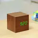 Смарт-будильник WOODEN CUBE дерево орех 7*7*7см Гранд Презент GPGK08G8