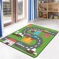 Коврик в детскую комнату безворсовый Homytex Cars