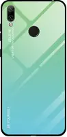 Чехол-накладка TOTO Gradient Glass Case Huawei Y7 2019 Turquoise