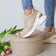 Сникеры женские Fashion Nega 3192 40 размер 25,5 см Бежевый