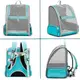 Рюкзак-переноска для кошек и собак 41х28х35 CosmoPet CP-42 Light Blue