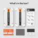 Защитное стекло Spigen для iPhone 15 Plus - EZ FIT GLAS.tR Privacy (2 шт), Антишпион (AGL06885)