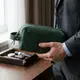 Кожаная косметичка унисекс GRANDE PELLE 11572 Зеленый