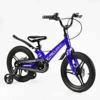 Детский велосипед 16" Corso "Revolt". Магниевая рама, дисковые тормоза. Blue (138646)