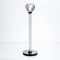 Подсвечник стеклянный Crystal Pillar 27 см на круглой основе HP-7-25