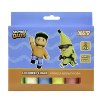 Крейда кольорова кругла Yes JUMBO Stumble Guys 400573 6 кольорів