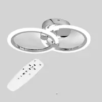 Потолочная LED люстра, светильник светодиодный хром Sunlight W8067/2