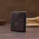 Вертикальное глянцевое портмоне с накладной монетницей GRANDE PELLE 11330 Шоколадное