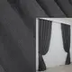 Комплект готовых штор из льна. Цвет графитовый. Код 1235ш 2шт. 2.5х2.8м.