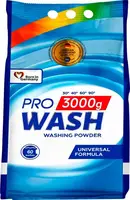 Порошок для стирки универсальный 2K Pro Wash 723772 3 кг
