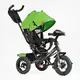 Детский велосипед Best Trike, надувные колеса, фара из USB, пульт. Green (162583)