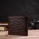 Купюрник для мужчин горизонтального формата из натуральной кожи с тиснением под крокодила CANPELLINI 21773 Коричневый