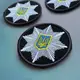 Набор шевронов 2 шт на липучке Кокарда Полиция круглая 6 см, вышитый патч нашивка шеврон Полиции