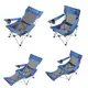 Раскладное кресло шезлонг Lesko SW233 Blue для отдыха пикника дачи портативное