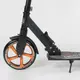 Самокат двухколесный Best Scooter 750 c ручным тормозом PU колеса. Black and Orange (88917)