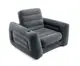 Надувное кресло Intex 551 NP раскладное с подстаканником размер 117х224х66 см. Grey (85318)