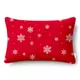 Семейный комплект фланель с простыней на резинке SNOWFLAKES CRANBERRY CS7