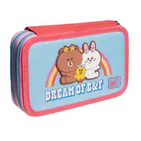 Пенал твердый YES HP-01 Line Friends 533386 4х13х21 см