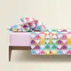Семейное постельное белье с простыней на резинке LOVE PUZZLE