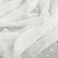 Тканина плательний шифон жакард молоко