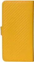 Чохол-книжка TOTO Book Carbon Fiber Universal Cover 5,5-5,7" Yellow