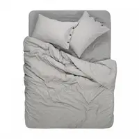 Постільна білизна Lotus Home Washed cotton - Daften antracite полуторний