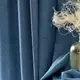 Ткань портьерная жаккардовая Меланж букле V-123 денім