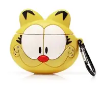 Чехол для AirPods 2/1 series - Garfield (Гарфилд) 3D, силиконовый