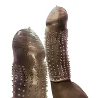 Закрытая насадка на член "Spikes hat", D40, L105