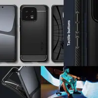 Чехол Spigen для Xiaomi 13 - Rugged Armor, Matte Black (ACS05323)