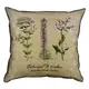 Подушка с мешковины Botanical wonders from the Secret garden 45x45 см (45PHB_BOT026_BR)