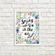 Постер в рамке Spring is in the air 15x21 см (WMT5_20F012_WH)
