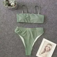 Купальник жіночий роздільний 5023-khaki-M хакі