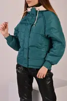 Куртка женская зеленая демисезонная код П429 XL