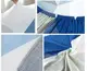 Набор чехлов на угловой диван 3.2 Homytex Ромб сине-голубой