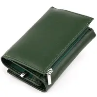 Горизонтальне портмоне зі шкіри унісекс на магніті ST Leather 19332 Зелене