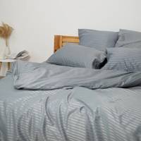Постельное белье евро ТЕП Sateen Shine Lunar 2-04120-28407 200х215 см серое