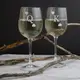 Бокалы для вина парные "Король и Королева", Деревянная подарочная коробка с гравировкой