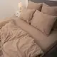 Постельное белье семейное Viluta Сатин Wash-50-S 210х143х2 см какао