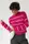 В'язаний жіночий светр у смужку - фуксія цвет, ONE SIZE (є розміри)