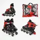 Роликовые коньки 895-S Best Roller колеса PVC светящиеся. Red (размер 29-33) (173832)