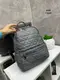 Серый - молодежный стеганый рюкзак на молнии с дополнительными карманами (0449)