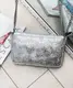 Сумка женская серебристая натуральная кожа код 22-170