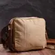 Функциональная мужская сумка мессенджер из плотного текстиля Vintage 22206 Песочный