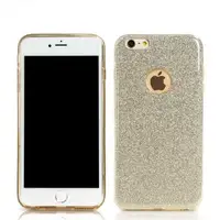 Силиконовый чехол Glitter iPhone 6/6s золото REMAX 603401