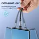 Кабель магнитный с быстрой зарядкой Elough 7 Contact 3 A, 3 в 1 Micro USB/Lightining/Type C, вращение на 540°, 0.5 м, Red - круглый коннектор