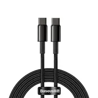 Кабель BASEUS Type-C to Type-C Tungsten Gold Fast Charging |2m, 100W, 5A| (CATWJ-A01)