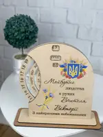 Подарунок вчителю - оригінальний вічний календар з іменним гравіюванням