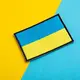 Шеврон на липучке флаг Украины 9х6 см, большой вышитый патч нашивка, шеврон, липучка